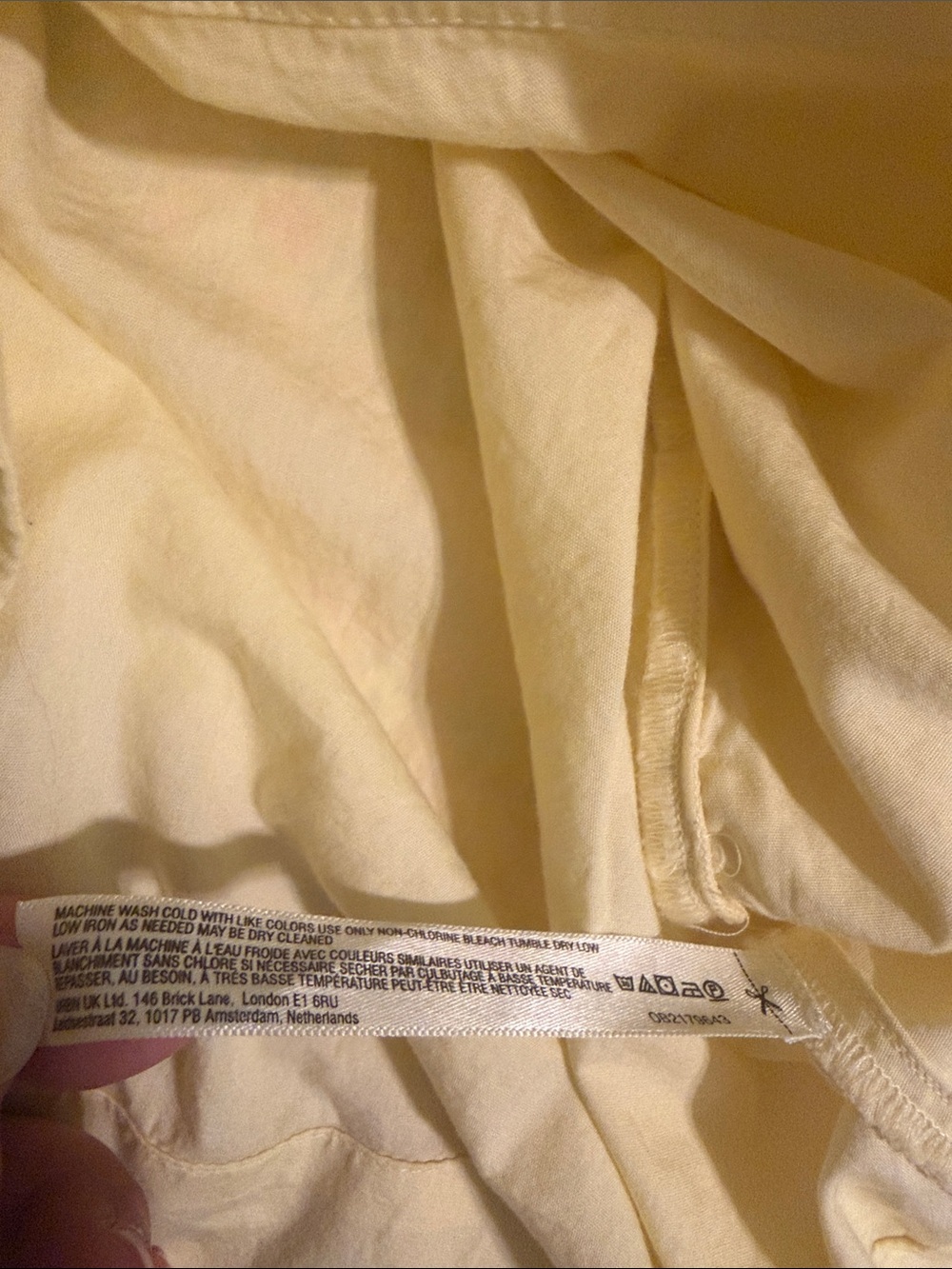 Free-est Free People Women’s Milani Cotton Elastic Waist Mini Skirt Yellow XL - Picture 6 of 8